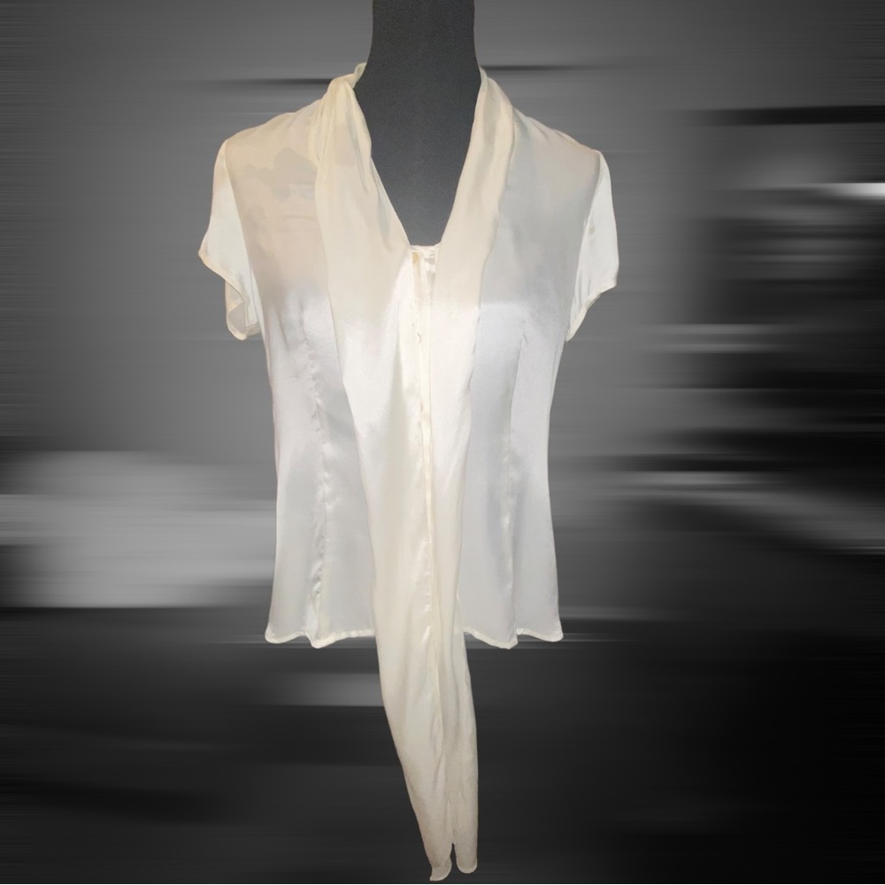 Jones New York Petite Ivory Blouse